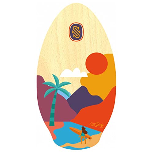 Surfboard Skimboard SkimOne 37 95cm Kee Beach Orange Gelb Holz Wood Surfboard Skimboard SkimOne 37 95cm Kee Beach Orange Gelb Holz Wood von Surfboard
