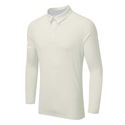 Surridge Sports Herren Ergo Long Sleeve Cricket, Hemd, weiß, XL von Surridge Sports