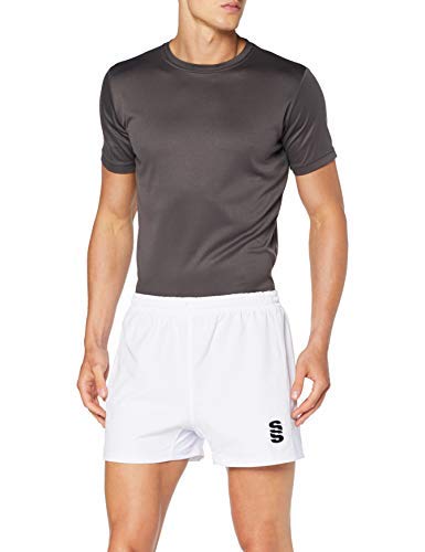 Surridge Sports Herren Rugby Shorts, weiß, XL von Surridge Sports