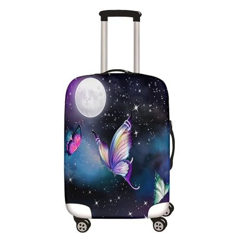 Surwin 3D Druck Reise Kofferschutzhülle Reisetasche Kofferbezug Elastisch Kofferhülle Gepäck Cover Waschbare Reisekoffer Hülle Schutz Bezug Schutzhülle (XL (30-32 Zoll),süßer Schmetterling 6) von Surwin