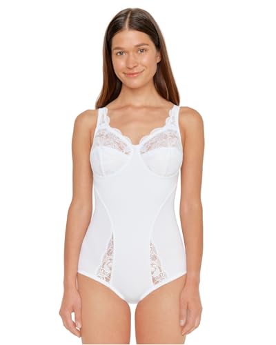SUSA Body ohne Bügel Latina I Body Shapewear Damen stark formend I Frauen Mieder I Softer Bodysuit mit Shaping Effekt I Formt Taille, Bauch und Po, Weiß (Weiß 003) SUSA Body ohne Bügel Latina I Body Shapewear Damen stark formend I Frauen Mieder I Softer Bodysuit mit Shaping Effekt I Formt Taille, Bauch und Po, Weiß (Weiß 003) von Susa