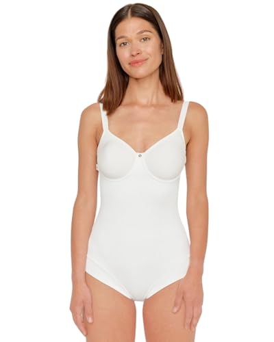 SUSA Damen Body mit Bügeln 80 Ivory I Bequemer Body mit Cups aus softem Spacer-Material I Gemoldeter Body Shaper mit idealer Atmungsaktivität von Susa