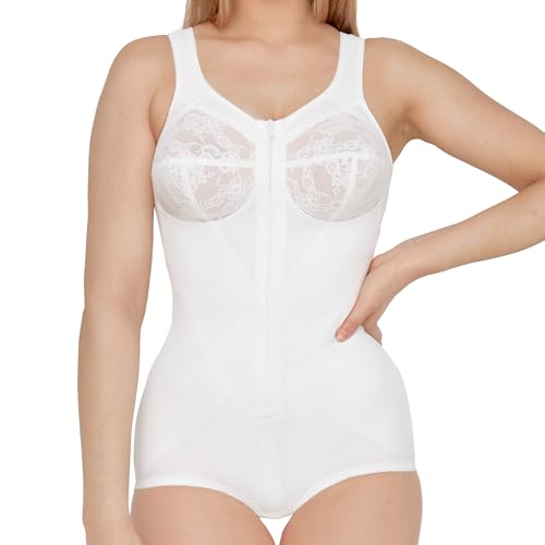 Susa Hosenkorselett ohne Bügel Classics I Korselett Damen I Shapewear Damen stark formend I Mieder, Body mit Shaping Effekt I Formt Taille, Bauch & Po, Weiß Susa Hosenkorselett ohne Bügel Classics I Korselett Damen I Shapewear Damen stark formend I Mieder, Body mit Shaping Effekt I Formt Taille, Bauch & Po, Weiß von Susa