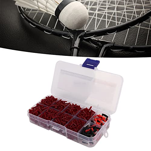 SustVita Badmintonschläger-Ösen-Set, umfassendes 1500-teiliges Nylon-Ösen-Set für chinesische rote Schläger mit einfacher Installationsfunktion von SustVita