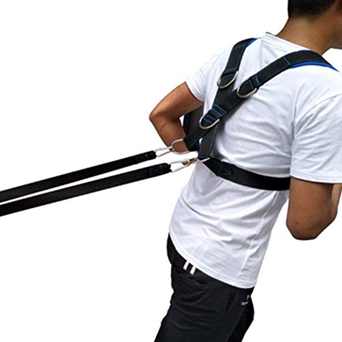 Sutinna Übungsband, Geschwindigkeits-Kraft-Schlitten-Schultergurt-Widerstandsband, ideal für Geschwindigkeits- und Krafttraining Sutinna Übungsband, Geschwindigkeits-Kraft-Schlitten-Schultergurt-Widerstandsband, ideal für Geschwindigkeits- und Krafttraining von Homos