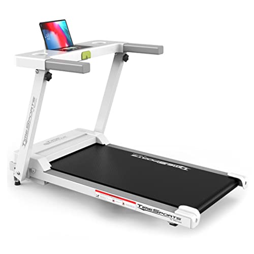 2 in 1 Foldable Treadmill,Home Quiet Treadmill,12 Exercise Modes,LCD Display,with Transport Wheels,for Home/Office Gym Cardio Fitness(White) von Suuim