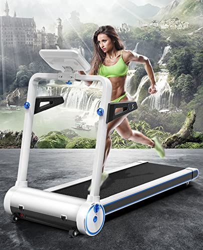 Treadmills, 2.0HP Motor Home Smart Touch Screen Foldable Electric Treadmill, 1-8Km/H Ultra-Quiet Balance Shock Absorption Wireless Bluetooth Connectio von Suuim