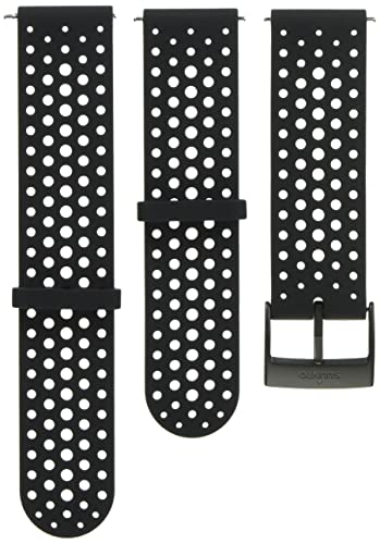 Suunto Ersatz-Uhrenarmband, für alle Suunto Spartan Sport WRH und Suunto 9 Uhren, Silikon, Länge: 22,9 cm, Stegbreite: 24 mm, Schwarz/Schwarz, Inkl. Stifte zur Montage, SS050225000 Suunto Ersatz-Uhrenarmband, für alle Suunto Spartan Sport WRH und Suunto 9 Uhren, Silikon, Länge: 22,9 cm, Stegbreite: 24 mm, Schwarz/Schwarz, Inkl. Stifte zur Montage, SS050225000 von SUUNTO