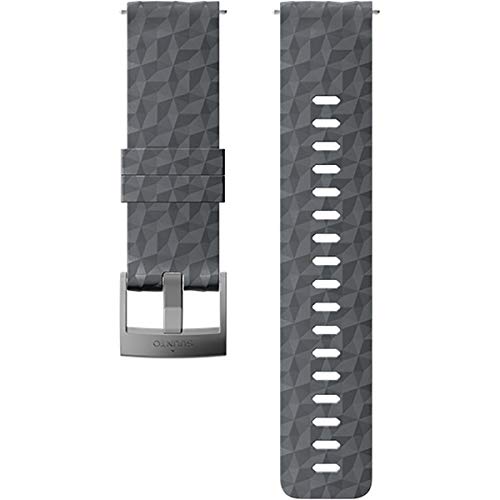 Suunto Ersatz-Uhrenarmband, für alle Suunto Spartan Sport WRH und Suunto 9 Uhren, Silikon, Länge: 22,3 cm, Stegbreite: 24 mm, Grau/Silber, Inkl. Stifte zur Montage, SS050222000 Suunto Ersatz-Uhrenarmband, für alle Suunto Spartan Sport WRH und Suunto 9 Uhren, Silikon, Länge: 22,3 cm, Stegbreite: 24 mm, Grau/Silber, Inkl. Stifte zur Montage, SS050222000 von SUUNTO