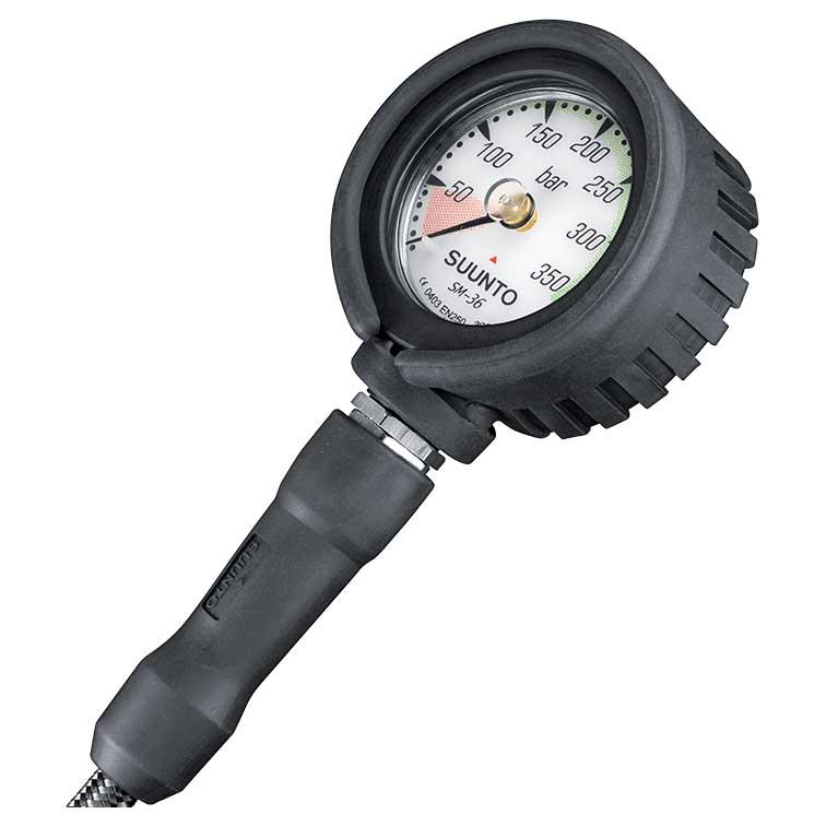 Suunto Sm 36/300 Bars With Flexible And Attachment Pressure Gauge Schwarz von Suunto