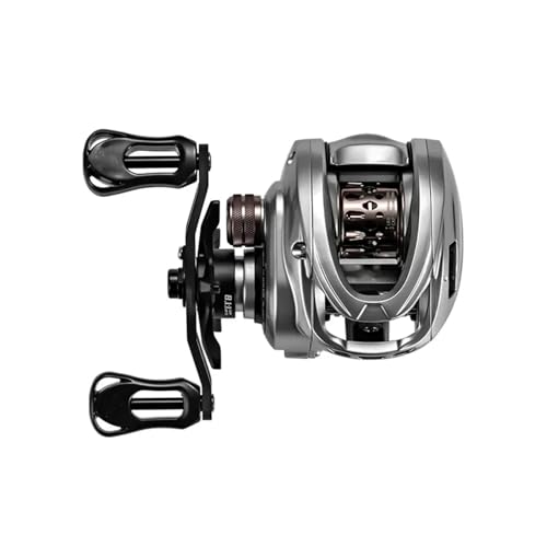 Leichte Baitcastrolle Angelrolle 7,1/8,1 Übersetzung Salzwasser 10+1BB Power Baitcaster 7.1 flache Spule für Linkshänder von Suwequest