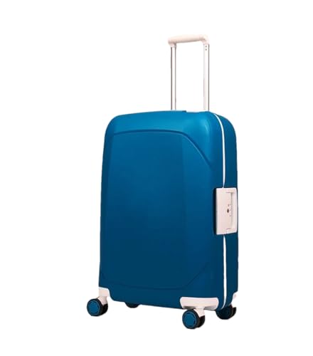 Luxus Rollgepäck Hardside Fashion Koffer Spinner Reisekoffer Tasche Sendungsbox Hohe Kapazität Trolley Case, dunkelblau, 51 cm von Suwequest
