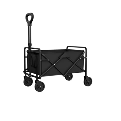 Suwequest Faltbarer Gartenwagen, tragbar, Campingwagen, Outdoor, Ping, Utility, Schwarz von Suwequest