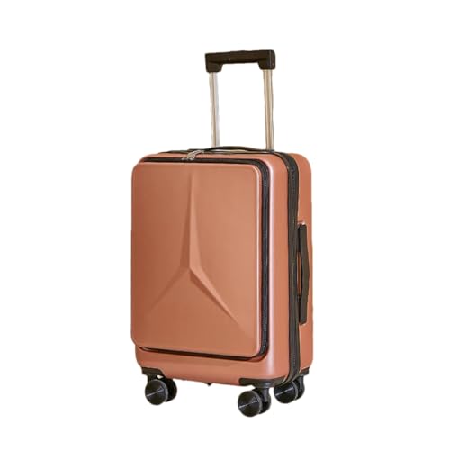 Suwequest Modische Multifunktions-Gepäck-Reisebox, Frontöffnung, weibliche Boardingbox, Passwortgepäck, gold, 51 cm von Suwequest