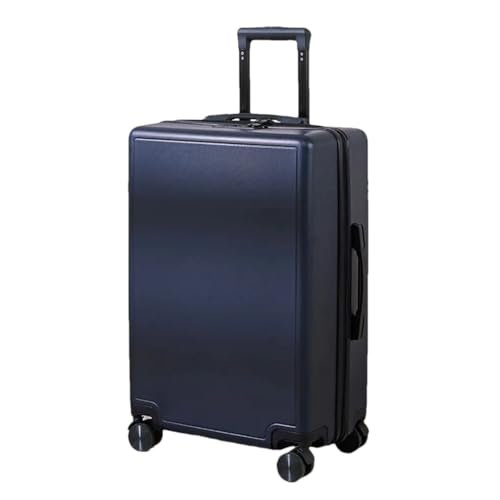 Suwequest Unifarbener Trolley-Koffer, leicht, Passwortbox, Business-Gepäck, große Kapazität, Aufbewahrungsbox, Unisex, blau, 51 cm von Suwequest