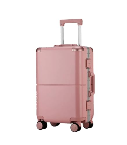 Trolley-Koffer mit großem Fassungsvermögen, Rollen, Unisex, einfarbig, Check-in-Koffer, modisch, helle Farben, Pnnrk, 55,9 cm (22 zoll) von Suwequest
