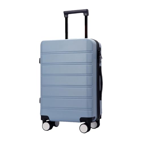 Ultraleichter Gepäck-Kabinenträger Koffer Leise Universal Rad Reisetasche Reißverschluss Trolley Tasche Koffer Reise, blau, 51 cm von Suwequest