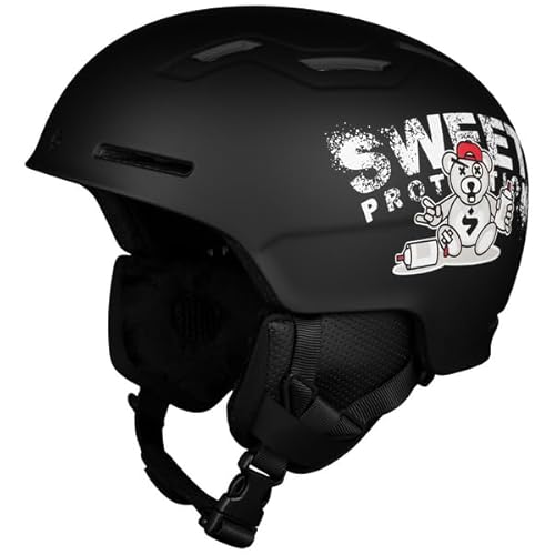 Sweet Protection Unisex-Youth Winder Helmet JR, Black Teddy, XS Sweet Protection Unisex-Youth Winder Helmet JR, Black Teddy, XS von Sweet Protection