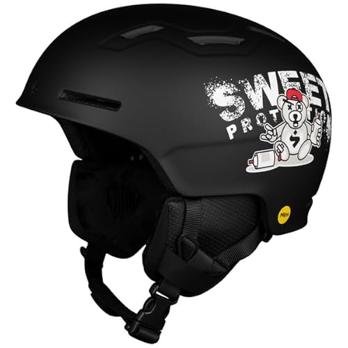 Sweet Protection Unisex-Youth Winder MIPS Helmet JR, Black Teddy, S Sweet Protection Unisex-Youth Winder MIPS Helmet JR, Black Teddy, S von Sweet Protection
