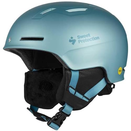 Sweet Protection Unisex-Youth Winder MIPS Helmet JR, Glacier Blue Metallic, XS von Sweet Protection