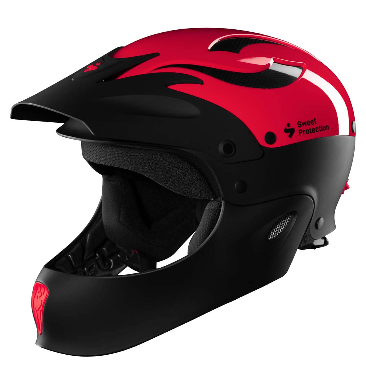 Sweet Wildwasserhelm Rocker Fullface - Gloss Poppy Red, L/XL Sweet Wildwasserhelm Rocker Fullface - Gloss Poppy Red, L/XL von Sweet Protection