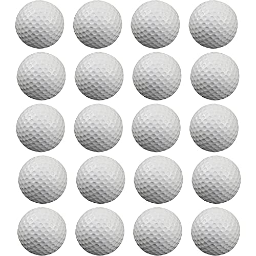 Sweetness 20 StüCke Luft Golf ÜBungsbäLle, Schaumstoffball, Golftraining Drinnen und Draussen, für Hinterhof Schlagmatte, Weiß von Sweetness