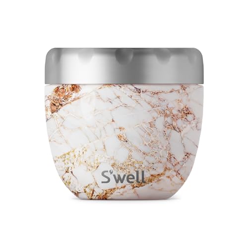 S'well Unisex – Erwachsene Lebensmittelbehälter, Calacatta Gold, 636mL, 21.5oz von S'well