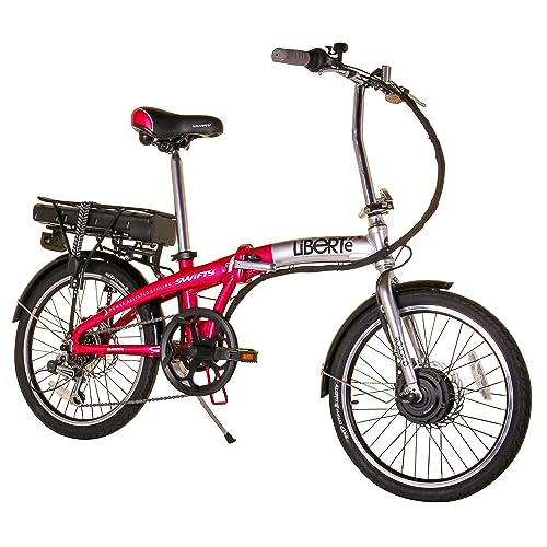 Swifty Unisex-Adult Liberte 20inch Folding e Bike, Red, one Size Swifty Unisex-Adult Liberte 20inch Folding e Bike, Red, one Size von Swifty