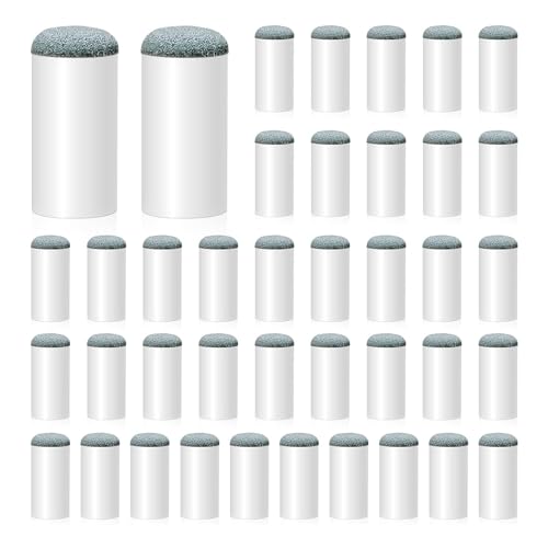 Swiixxer 40 PCS Billard Pool Cue Tips, Pool Cue Repair Tips Kit 12/13mm Billiard Pool Cue Stick Tips Aus Nylon, zum Aufschrauben von Swiixxer