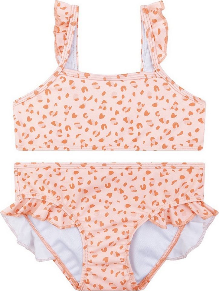 Swim Essentials Bandeau-Bikini Swim Essentials UV-Bikini, für Mädchen altrosa Leoparden Muster 1–12 von Swim Essentials