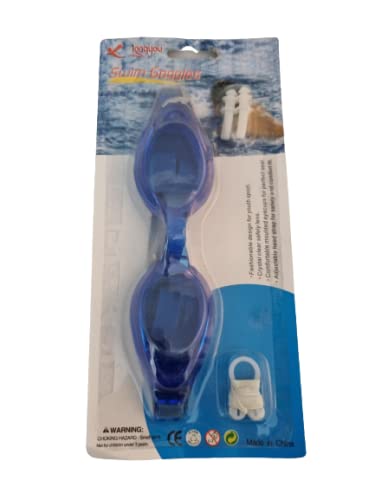 Schwimmbrille Schwimmen Tauchen Brille Ohrstöpsel Nasenclip Set blau Schwimmbrille Schwimmen Tauchen Brille Ohrstöpsel Nasenclip Set blau von Swim Goggles