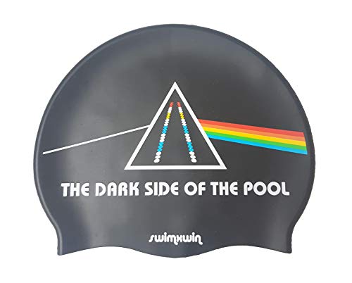 Silikonbadekappe The Dark Side of The Moon | Schwimmkappe | Badekappe gut haftend | Italienisches Design, Italienischer Style von Swimxwin