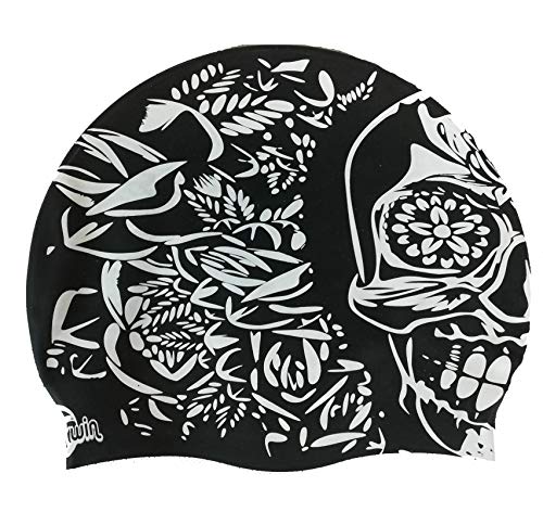 Silikonbadekappe Totenkopf | Schwimmkappe | Badekappe gut haftend | Italienisches Design, Italienischer Style Silikonbadekappe Totenkopf | Schwimmkappe | Badekappe gut haftend | Italienisches Design, Italienischer Style von Swimxwin