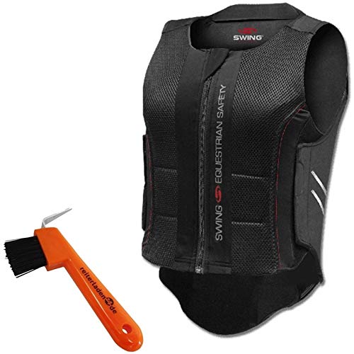 SWING Kinder Rückenprotektor P07 Flexible KL schwarz + Hufkratzer Reiterladen 24.de SWING Kinder Rückenprotektor P07 Flexible KL schwarz + Hufkratzer Reiterladen 24.de von SWING