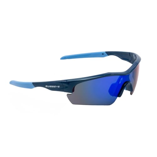 SWISSEYE Kinder Spin Kindersportbrille, Dark Blue Shiny/Light Blue, XS SWISSEYE Kinder Spin Kindersportbrille, Dark Blue Shiny/Light Blue, XS von SWISSEYE