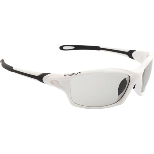 SWISSEYE Grip Sportbrille (100% UVA-, UVB- und UVC-Schutz, verstellbarer Nasenbereich, splitterfreies Material TR90, inkl. Mikrofaserbeutel), white shiny/black SWISSEYE Grip Sportbrille (100% UVA-, UVB- und UVC-Schutz, verstellbarer Nasenbereich, splitterfreies Material TR90, inkl. Mikrofaserbeutel), white shiny/black von SWISSEYE