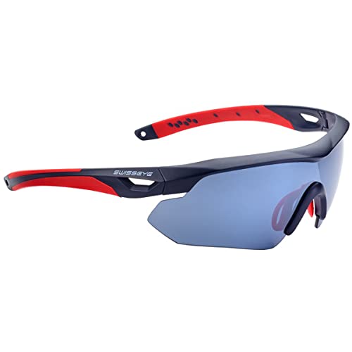 Swiss Eye Nighthawk Sports Sportbrille, Dark Blue matt-warm red von SWISSEYE