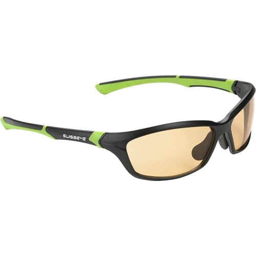 SWISSEYE Sportbrille Drift, inkl. Mikrofaserbeutel, Black matt/Green, One Size SWISSEYE Sportbrille Drift, inkl. Mikrofaserbeutel, Black matt/Green, One Size von SWISSEYE