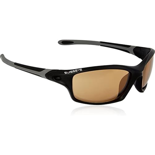 SWISSEYE Grip Sportbrille (100% UVA-, UVB- und UVC-Schutz, verstellbarer Nasenbereich, splitterfreies Material TR90, inkl. Mikrofaserbeutel), black matt/dark grey SWISSEYE Grip Sportbrille (100% UVA-, UVB- und UVC-Schutz, verstellbarer Nasenbereich, splitterfreies Material TR90, inkl. Mikrofaserbeutel), black matt/dark grey von SWISSEYE