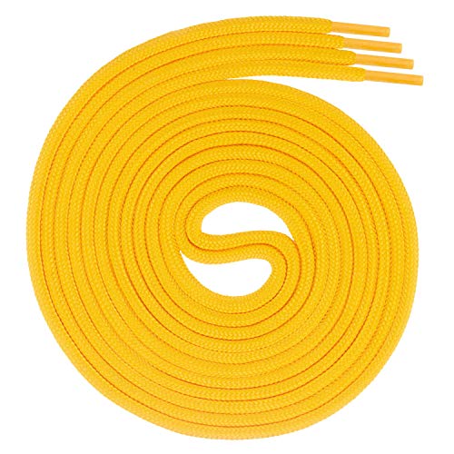 Swissly 1 Paar runde Schnürsenkel, Rundsenkel für Business- und Lederschuhe, reißfester Allroundsenkel, ø 3mm Farbe gelb Länge 100cm Swissly 1 Paar runde Schnürsenkel, Rundsenkel für Business- und Lederschuhe, reißfester Allroundsenkel, ø 3mm Farbe gelb Länge 100cm von Swissly