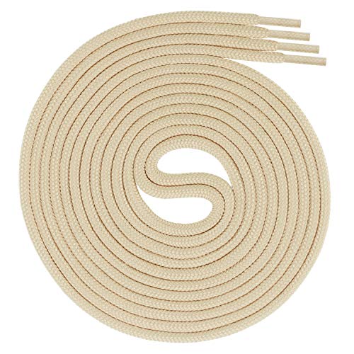 Swissly 1 Paar runde Schnürsenkel, Rundsenkel für Business- und Lederschuhe, reißfester Allroundsenkel, ø 3mm Farbe Hellbeige Länge 70cm Swissly 1 Paar runde Schnürsenkel, Rundsenkel für Business- und Lederschuhe, reißfester Allroundsenkel, ø 3mm Farbe Hellbeige Länge 70cm von Swissly