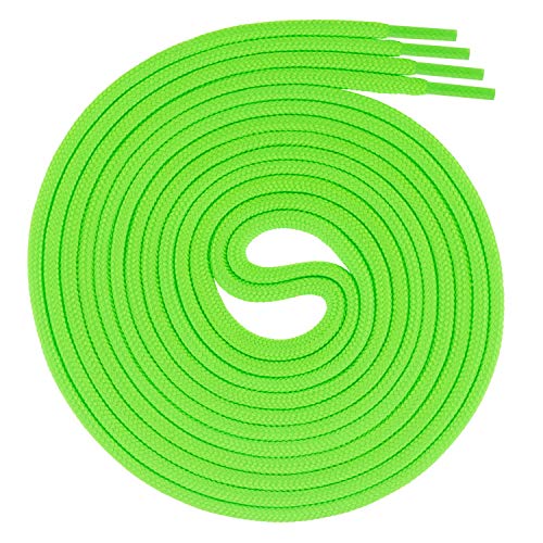 Swissly 1 Paar runde Schnürsenkel, Rundsenkel für Business- und Lederschuhe, reißfester Allroundsenkel, ø 3mm Farbe neongrün Länge 90cm Swissly 1 Paar runde Schnürsenkel, Rundsenkel für Business- und Lederschuhe, reißfester Allroundsenkel, ø 3mm Farbe neongrün Länge 90cm von Swissly