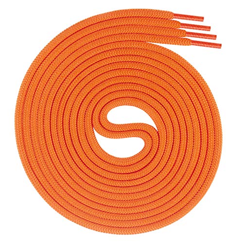 Swissly 1 Paar runde Schnürsenkel, Rundsenkel für Business- und Lederschuhe, reißfester Allroundsenkel, ø 3mm Farbe orange Länge 80cm Swissly 1 Paar runde Schnürsenkel, Rundsenkel für Business- und Lederschuhe, reißfester Allroundsenkel, ø 3mm Farbe orange Länge 80cm von Swissly