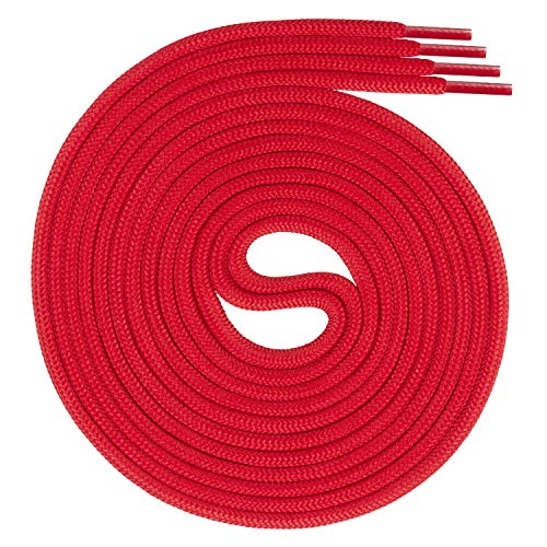 Swissly 1 Paar runde Schnürsenkel, Rundsenkel für Business- und Lederschuhe, reißfester Allroundsenkel, ø 3mm Farbe rot Länge 90cm Swissly 1 Paar runde Schnürsenkel, Rundsenkel für Business- und Lederschuhe, reißfester Allroundsenkel, ø 3mm Farbe rot Länge 90cm von Swissly