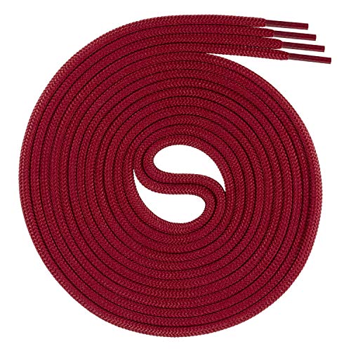 Swissly 1 Paar runde Schnürsenkel, Rundsenkel für Business- und Lederschuhe, reißfester Allroundsenkel, ø 3mm Farbe weinrot Länge 90cm Swissly 1 Paar runde Schnürsenkel, Rundsenkel für Business- und Lederschuhe, reißfester Allroundsenkel, ø 3mm Farbe weinrot Länge 90cm von Swissly