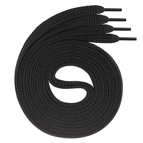 Swissly 1Paar Flache Schnürsenkel für Sneaker und Sportschuhe - sehr reißfest - ca. 7,0 mm breit aus 100% Polyester, Farbe: Black Länge: 150cm Swissly 1Paar Flache Schnürsenkel für Sneaker und Sportschuhe - sehr reißfest - ca. 7,0 mm breit aus 100% Polyester, Farbe: Black Länge: 150cm von Swissly