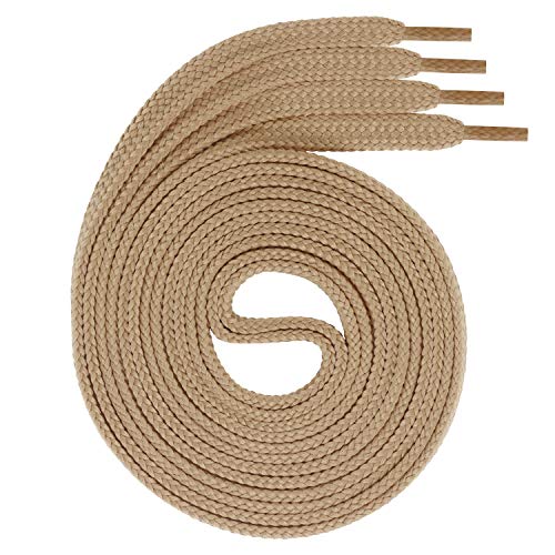 Swissly 1Paar Flache Schnürsenkel für Sneaker und Sportschuhe - sehr reißfest - ca. 7,0 mm breit aus 100% Polyester, Farbe: Camel Länge: 80cm Swissly 1Paar Flache Schnürsenkel für Sneaker und Sportschuhe - sehr reißfest - ca. 7,0 mm breit aus 100% Polyester, Farbe: Camel Länge: 80cm von Swissly