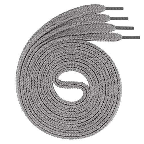 Swissly 1Paar Flache Schnürsenkel für Sneaker und Sportschuhe - sehr reißfest - ca. 7,0 mm breit aus 100% Polyester, Farbe: Grey Länge: 170cm Swissly 1Paar Flache Schnürsenkel für Sneaker und Sportschuhe - sehr reißfest - ca. 7,0 mm breit aus 100% Polyester, Farbe: Grey Länge: 170cm von Swissly