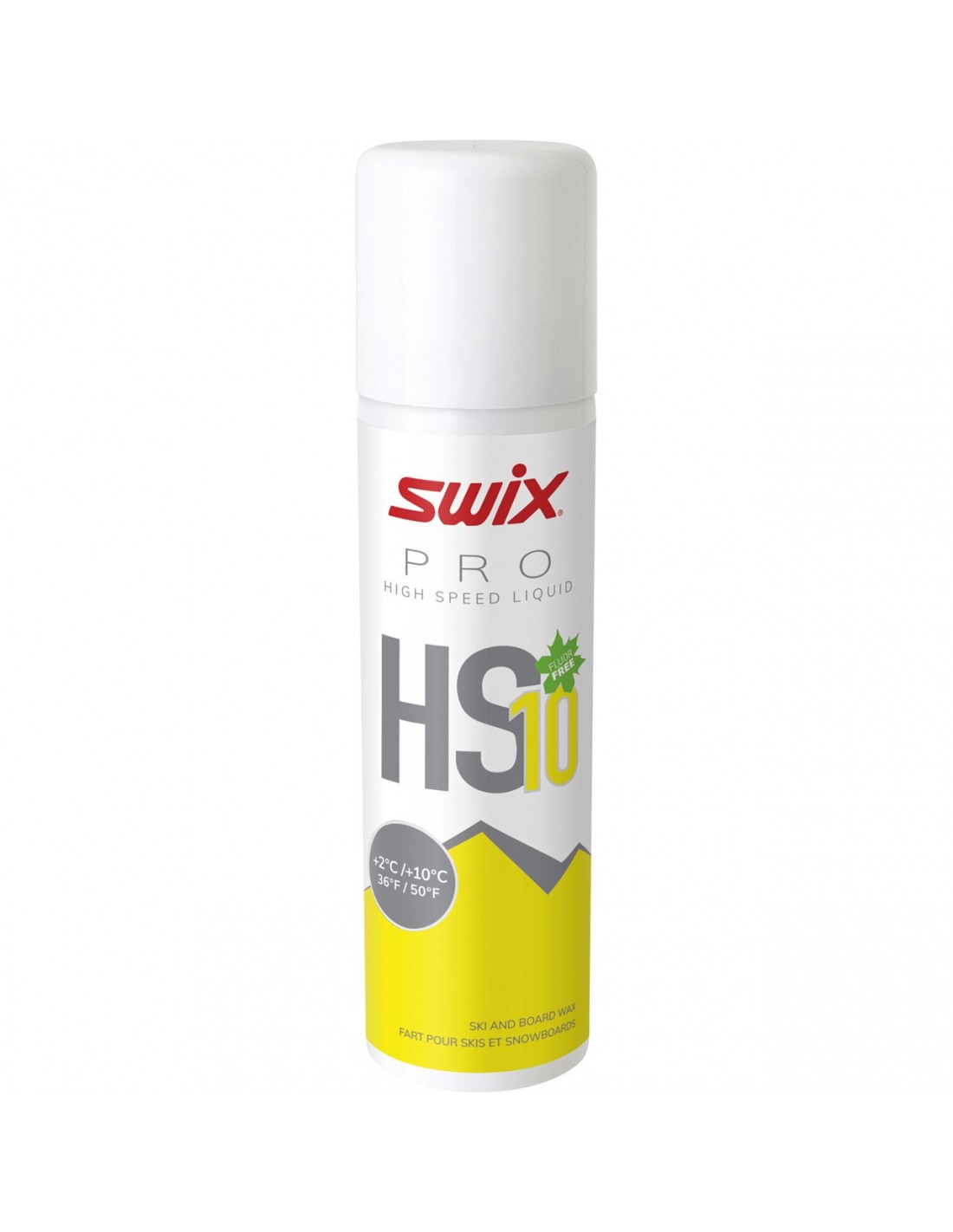 Swix HS10 Liq. Yellow, +2°C/+10°C, 125ml Wachsart - Flüssigwachs, Wachsfarbe - Gelb, Wachsqualität - Universal/Allroundwachs, Einsatzbereich - Alpin, Wachs Swix - +10° bis 0°, von Swix