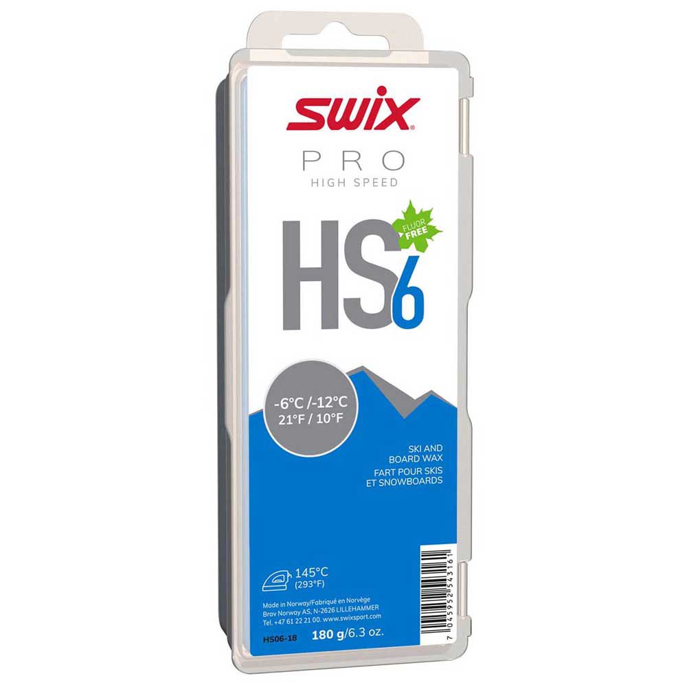 Swix Hs6 -6ºc/-12ºc 180 G Board Wax Weiß,Blau Swix Hs6 -6ºc/-12ºc 180 G Board Wax Weiß,Blau von Swix